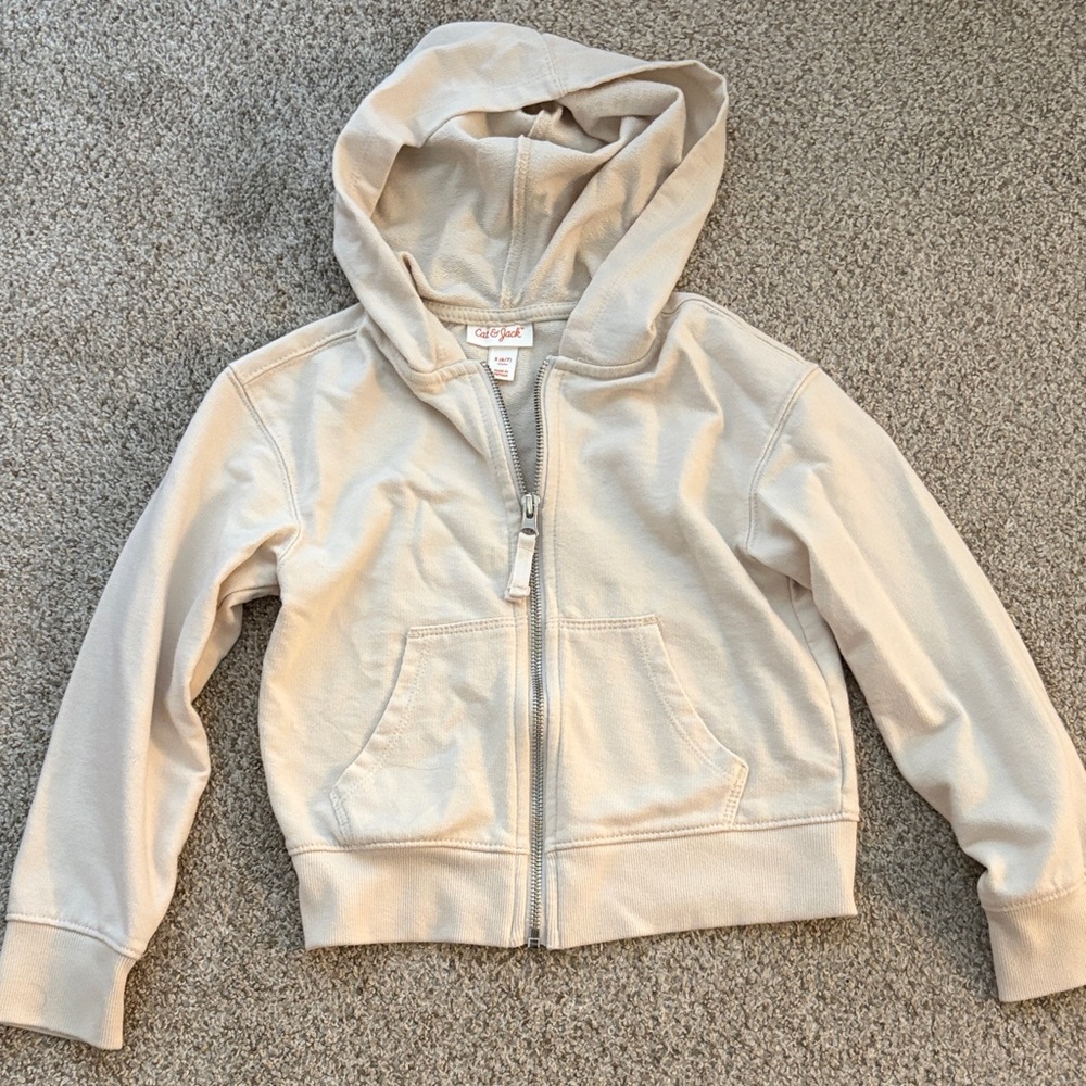 Cat & Jack Light Cream Zip Hoodie for Kids